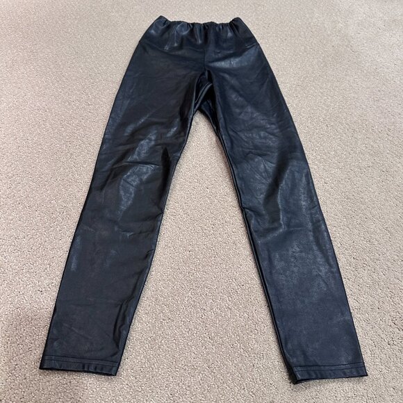Aritzia Wilfred Free Daria Pant High Waist UnReal Leather Leggings Black Boho XS - Picture 5 of 12